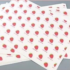 Logo Printed Fruit Wrapping Paper Waterproof Gift Tissue