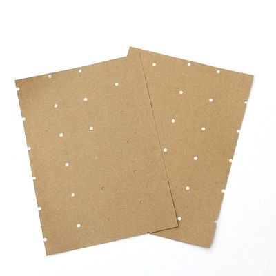 100gsm Cutting Bed Punching Perforated Kraft Paper With Round Hole Recycled Pulp Style