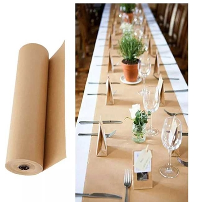Eco Friendly Kraft And White Paper Roll Pe Coated Paper Roll Custom Size