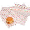 Single Side Coated Waxed Greaseproof Food Wrap Printed Burger Paper